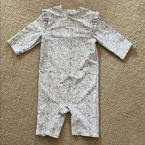 H&M Pastel Floral Baby Rashguard Swim girls 2-4yrs